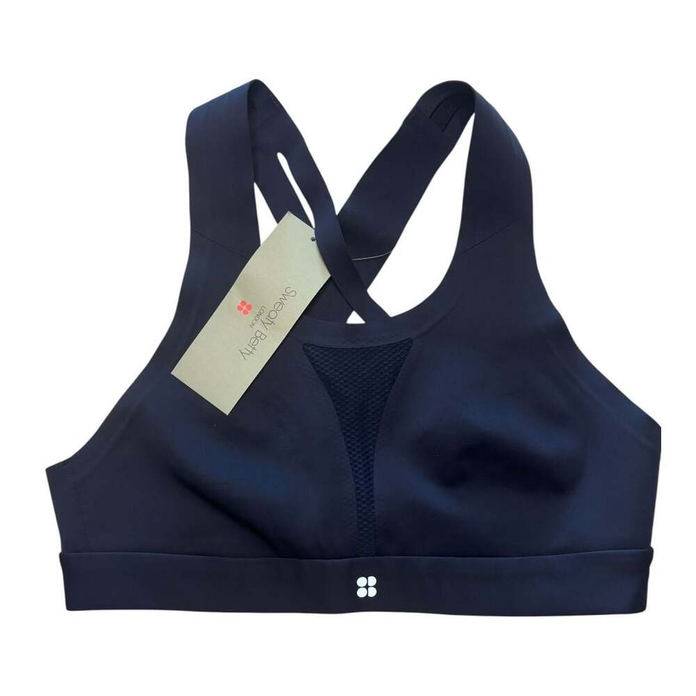 NWT Sweaty Betty All Train Sports Bra Navy Blue 36A
